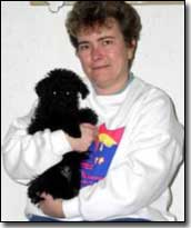 Miniature poodle-Jetta with her mom